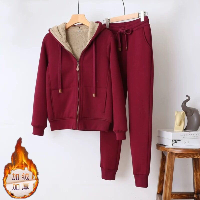 Winter Clothing Sales - Sweatpants wanita, setelan dua potong baju