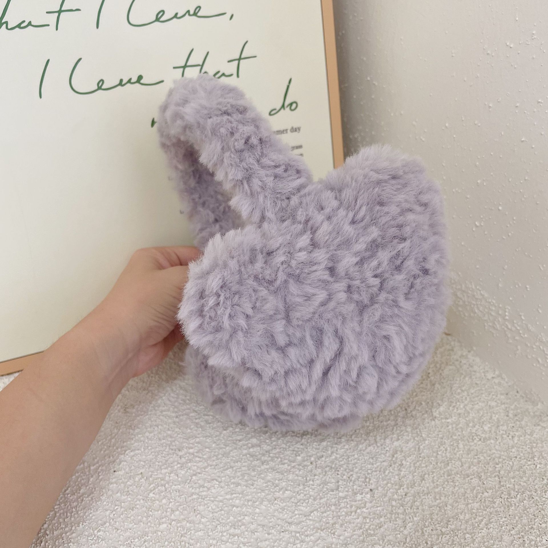 Winter Clothing Earmuffs - Penutup Telinga Mewah Lambswool Hati Aksesori