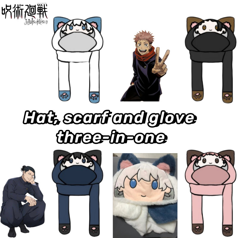 Winter Clothing Earmuffs - Perlengkapan anime Jujutsu Kaisen baru Gojo