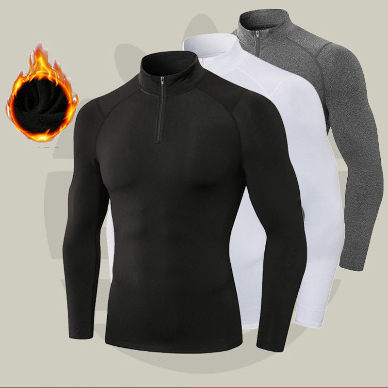 Thermal Base Layer - Kaos Kompresi Termal Pria Lengan Panjang
