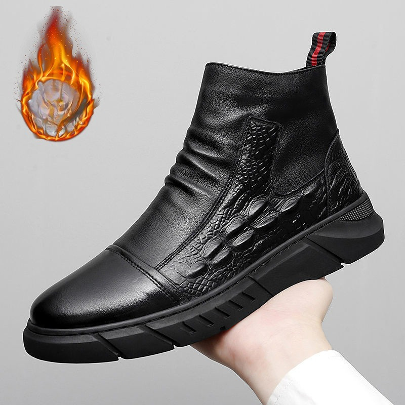 Winter Cloth - Sepatu Bot Tinggi Pria dengan Lapisan