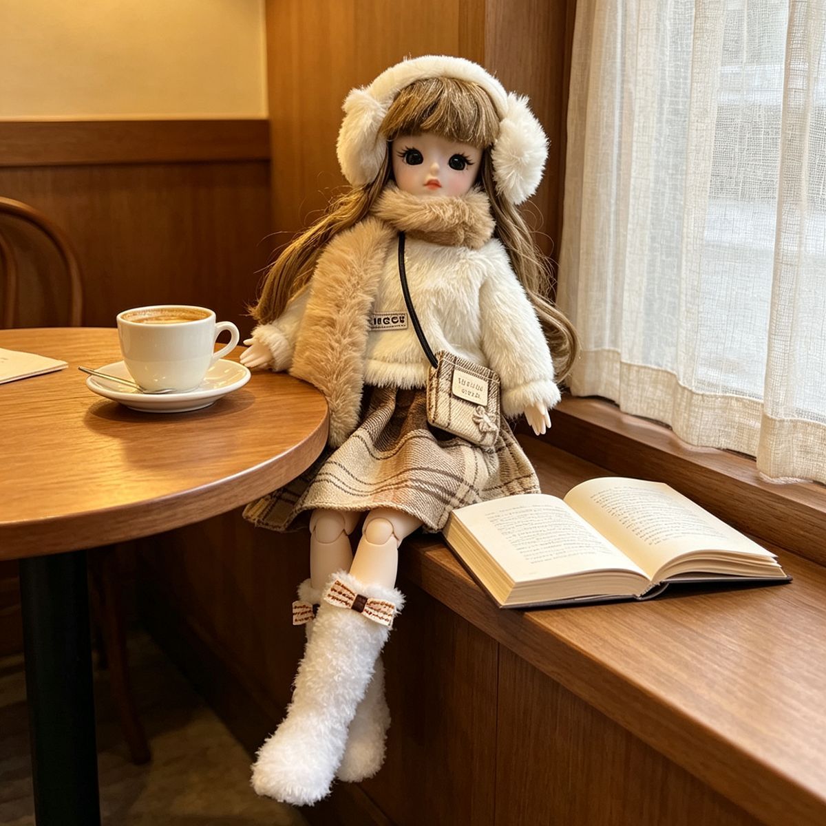 Winter Clothing Earmuffs - Pakaian Boneka Bjd Musim Dingin Berbulu