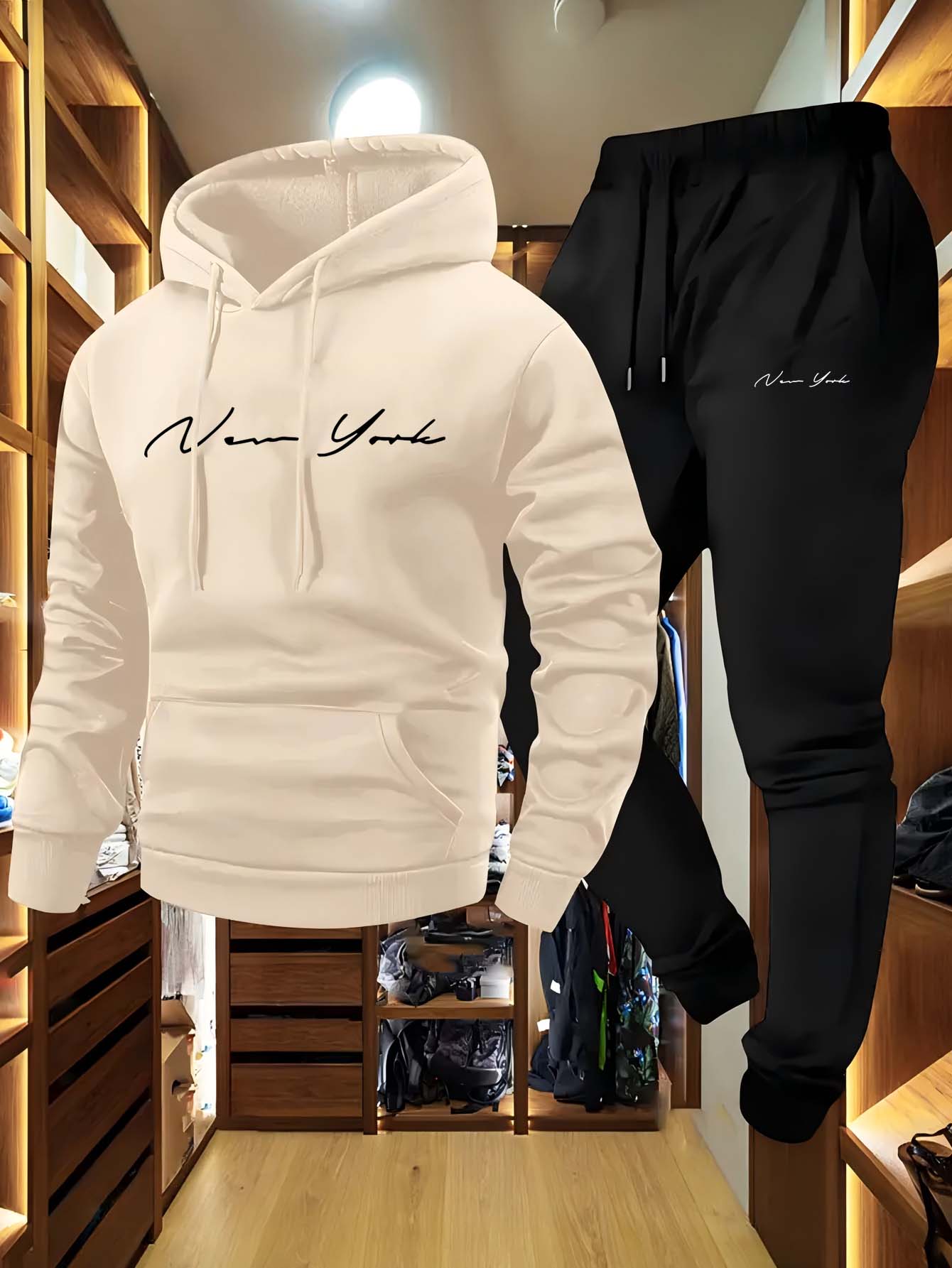 Winter Clothes - Setelan Sweatshirt dan Celana Panjang Pria