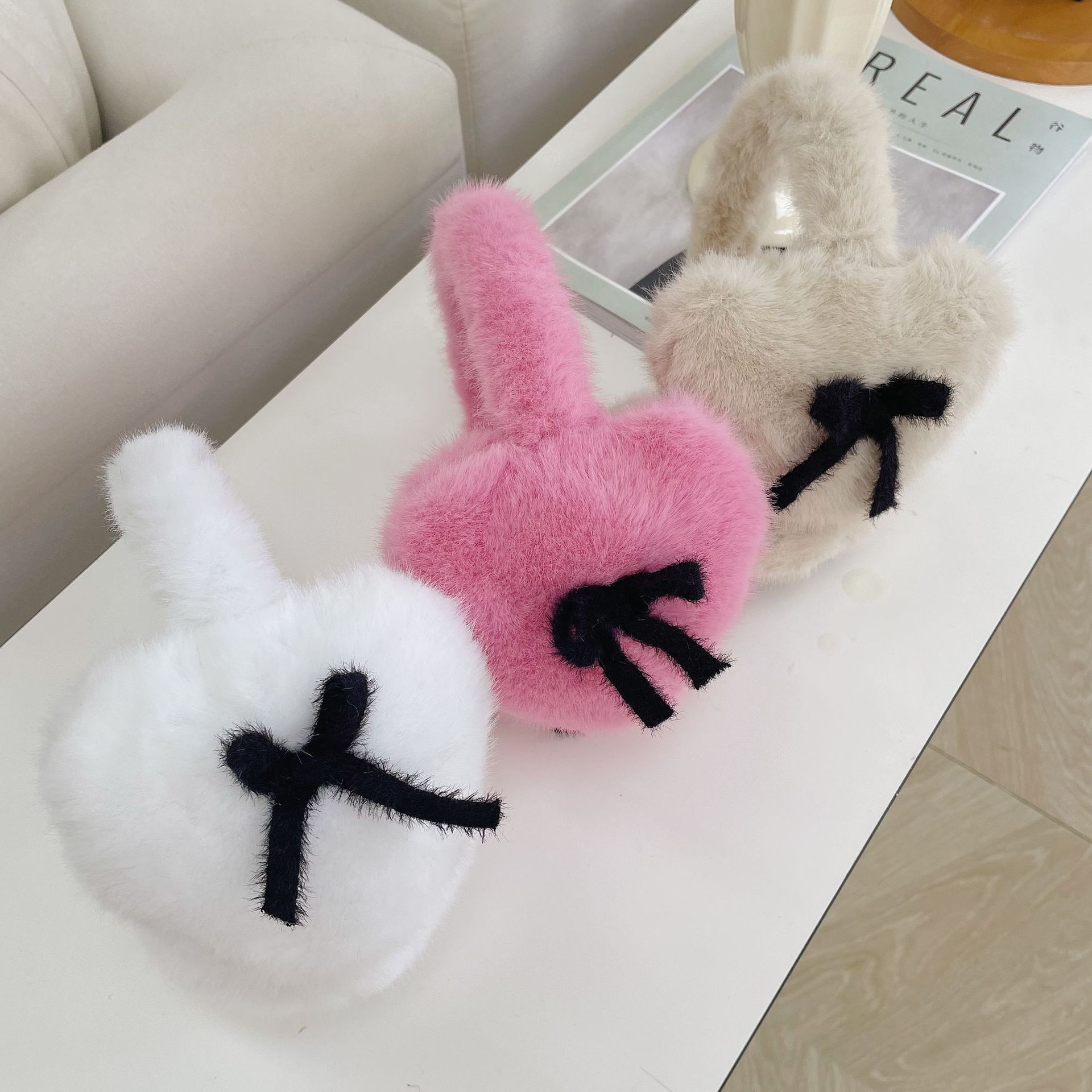 Winter Clothing Earmuffs - 2025 Penutup Telinga Hati Simpul Pita