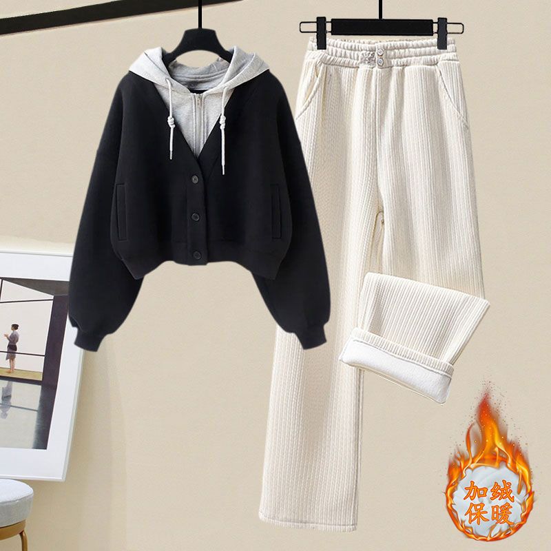 Jaket Hoodie lembut dan tebal, - Winter Clothing Sales ulasan dan harga