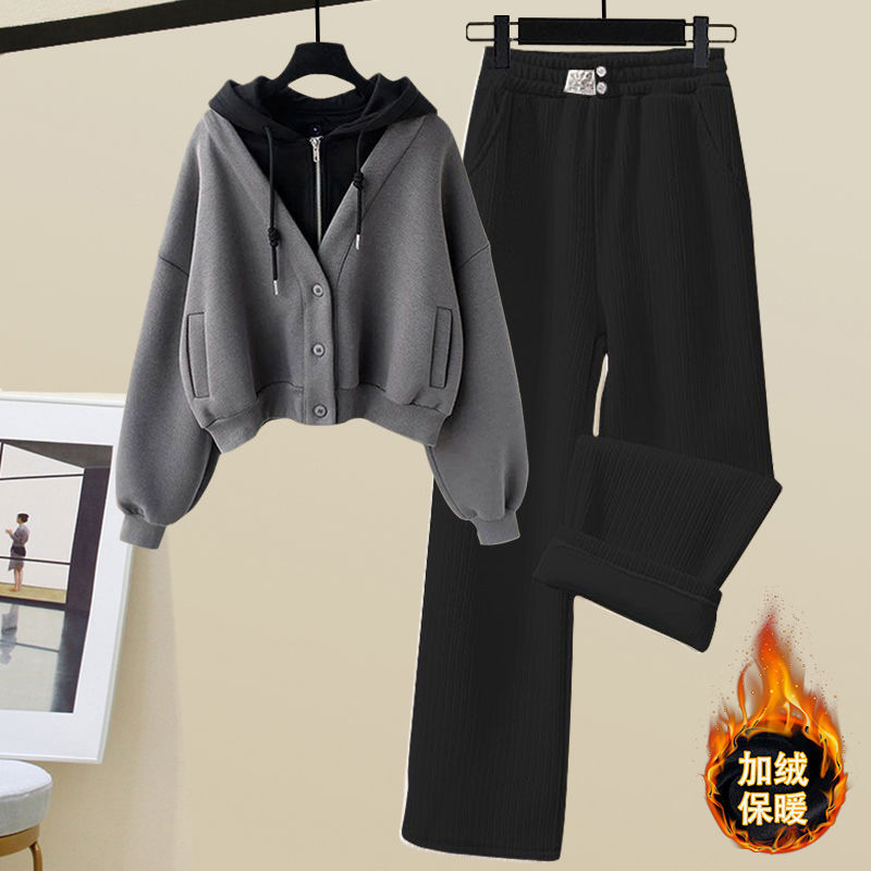Jaket Hoodie lembut dan tebal, - Winter Clothing Sales ulasan dan harga