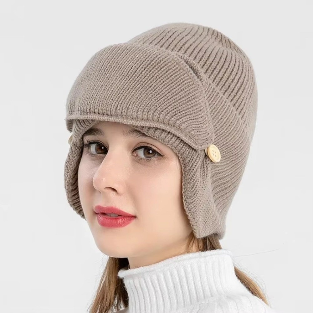 Topi Wol Hangat Berlapis Bulu  - Winter Clothing Earmuffs ulasan dan harga