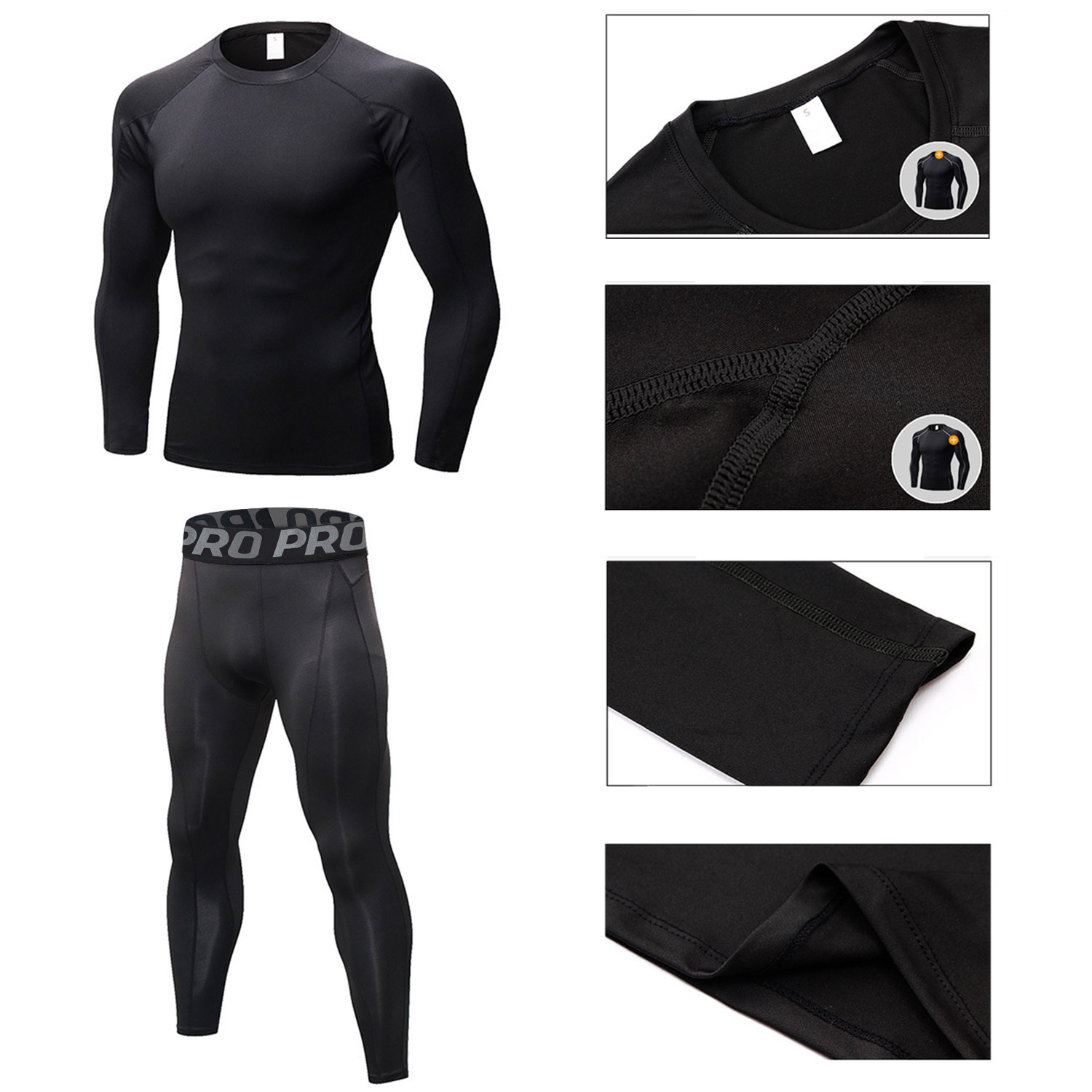 Baju olahraga pria, baju lenga - Thermal Base Layer ulasan dan harga