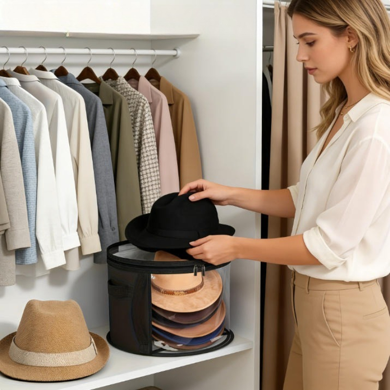 Kotak Penyimpanan Topi Musim D - Winter Clothing Organizer ulasan dan harga