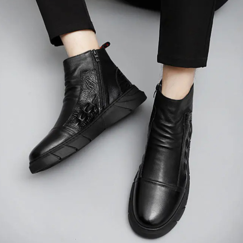Sepatu Bot Tinggi Pria dengan  - Winter Cloth ulasan dan harga