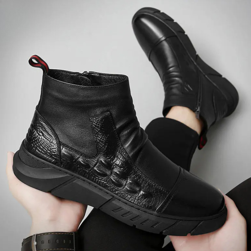Sepatu Bot Tinggi Pria dengan  - Winter Cloth ulasan dan harga