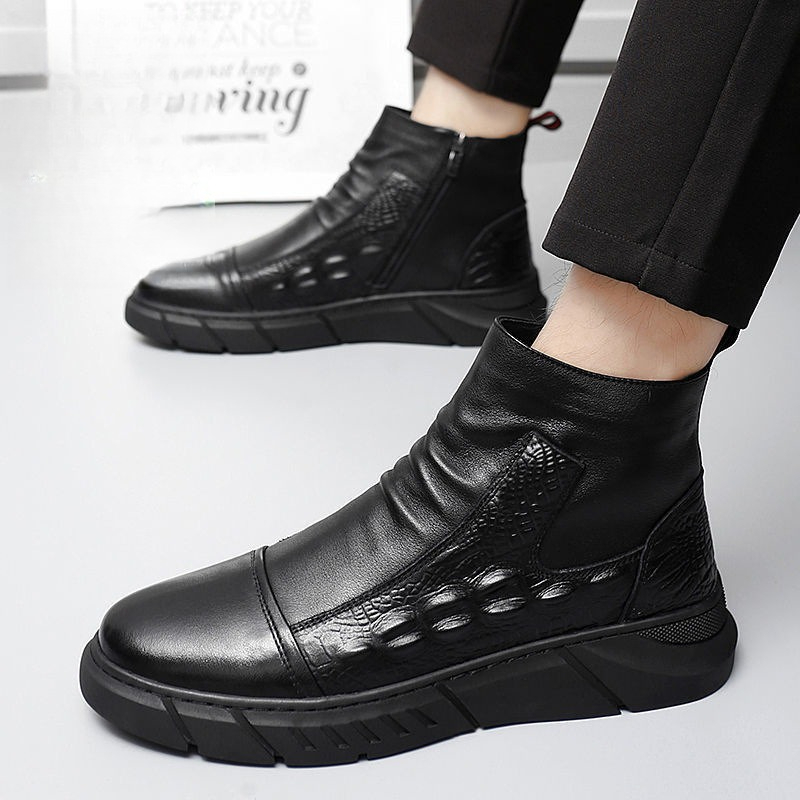 Sepatu Bot Tinggi Pria dengan  - Winter Cloth ulasan dan harga