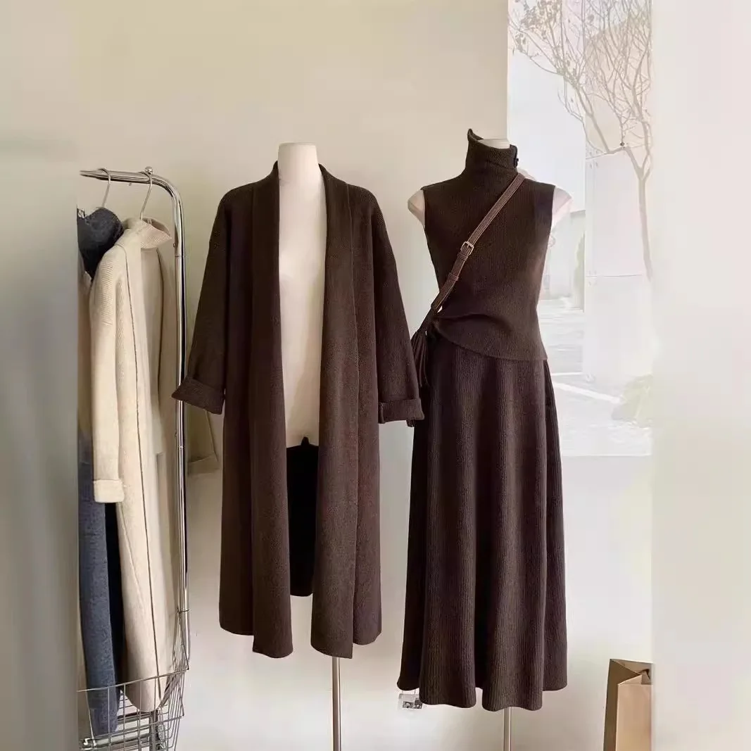 Rompi Sweter Panjang Wanita Se - Winter Clothing Sales ulasan dan harga