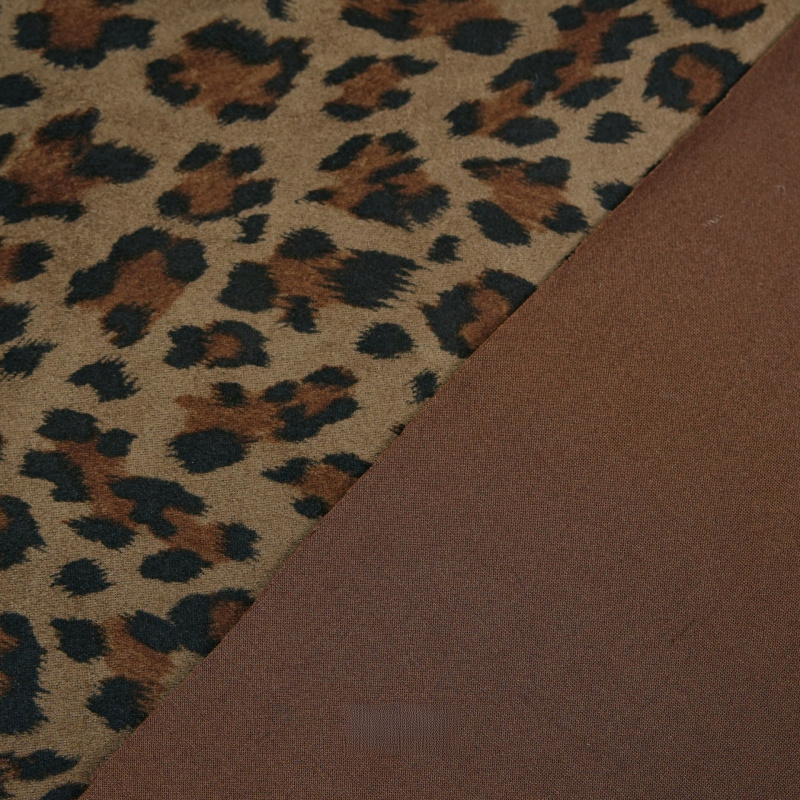Kain suede motif macan tutul e - Winter Clothes ulasan dan harga