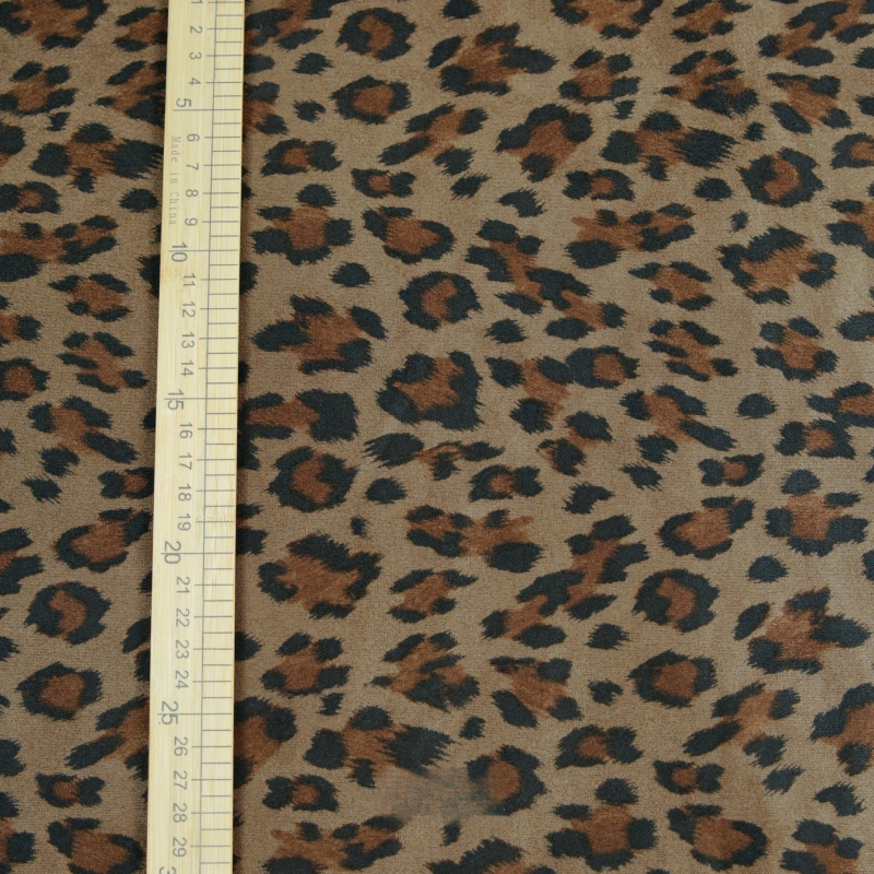 Kain suede motif macan tutul e - Winter Clothes ulasan dan harga