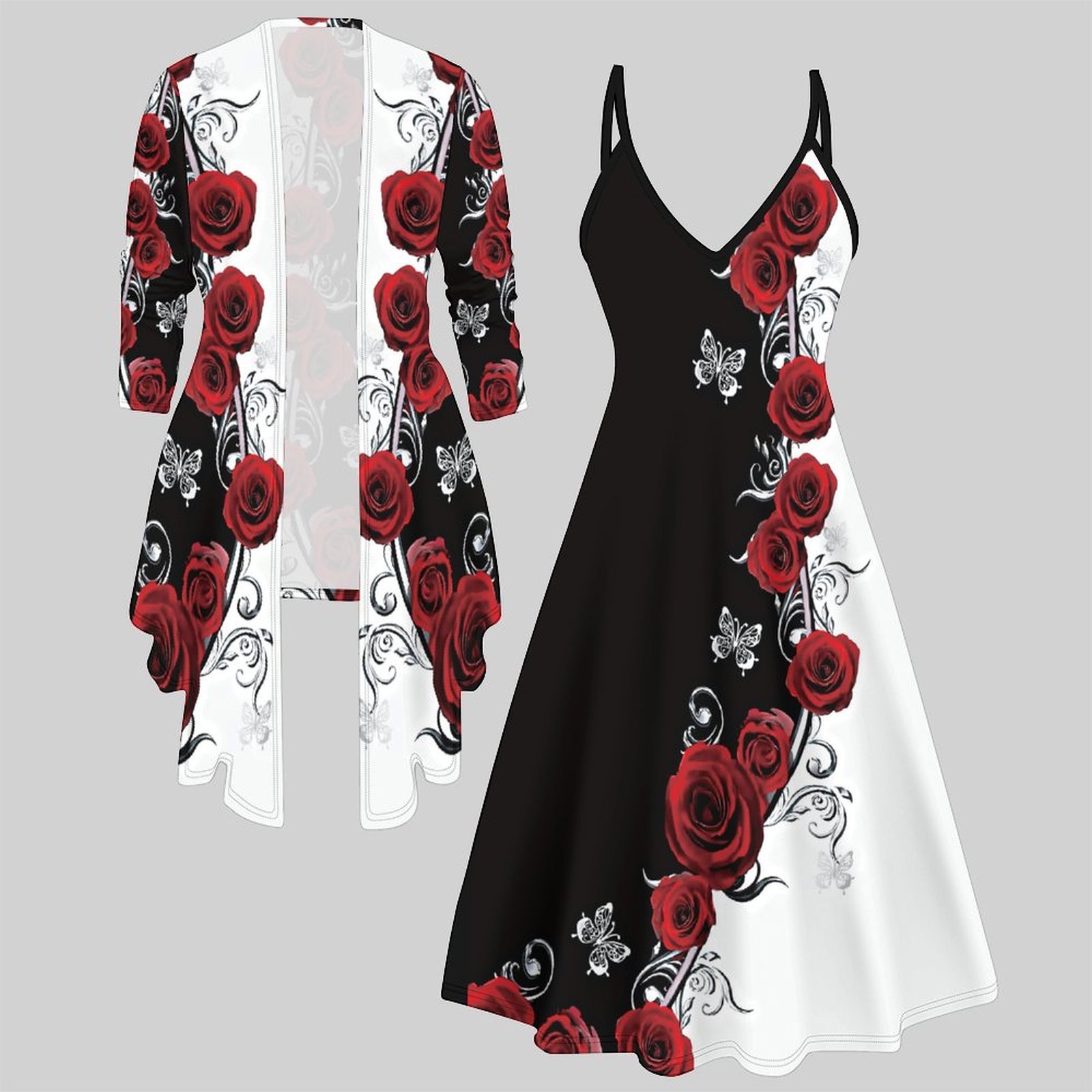 Set Dua Potong Wanita, Gaun Mi - Winter Clothes ulasan dan harga